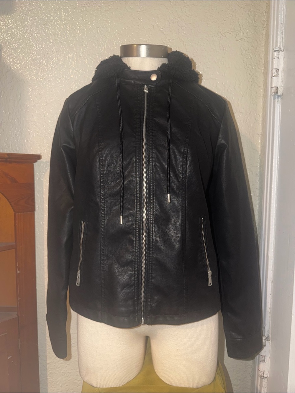 Baccini Faux leather jacket